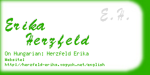 erika herzfeld business card